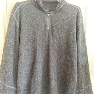 Prana long sleeves gray pullover size XL